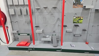 Gereedschapstelling Metabo, gereedschapstelling, groen grijs rood